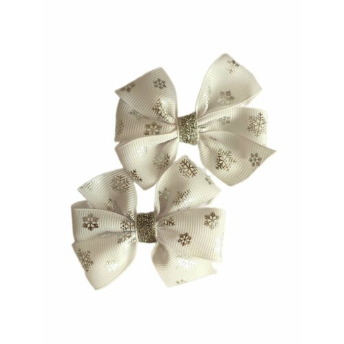 Набор бантиков, 2 шт. новогодние