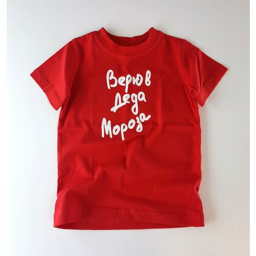 фото Футболка , размер 86, красный frolov46