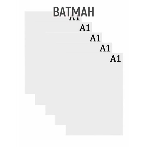 Набор ватманов чертёжных А1, 200 г/м², 5 листов