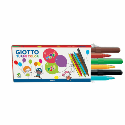 Giotto Giotto Turbo Color Party set Подарочный набор фломастеров 6шт*12комплектов giotto набор фломастеров turbo maxi 12 цв sela