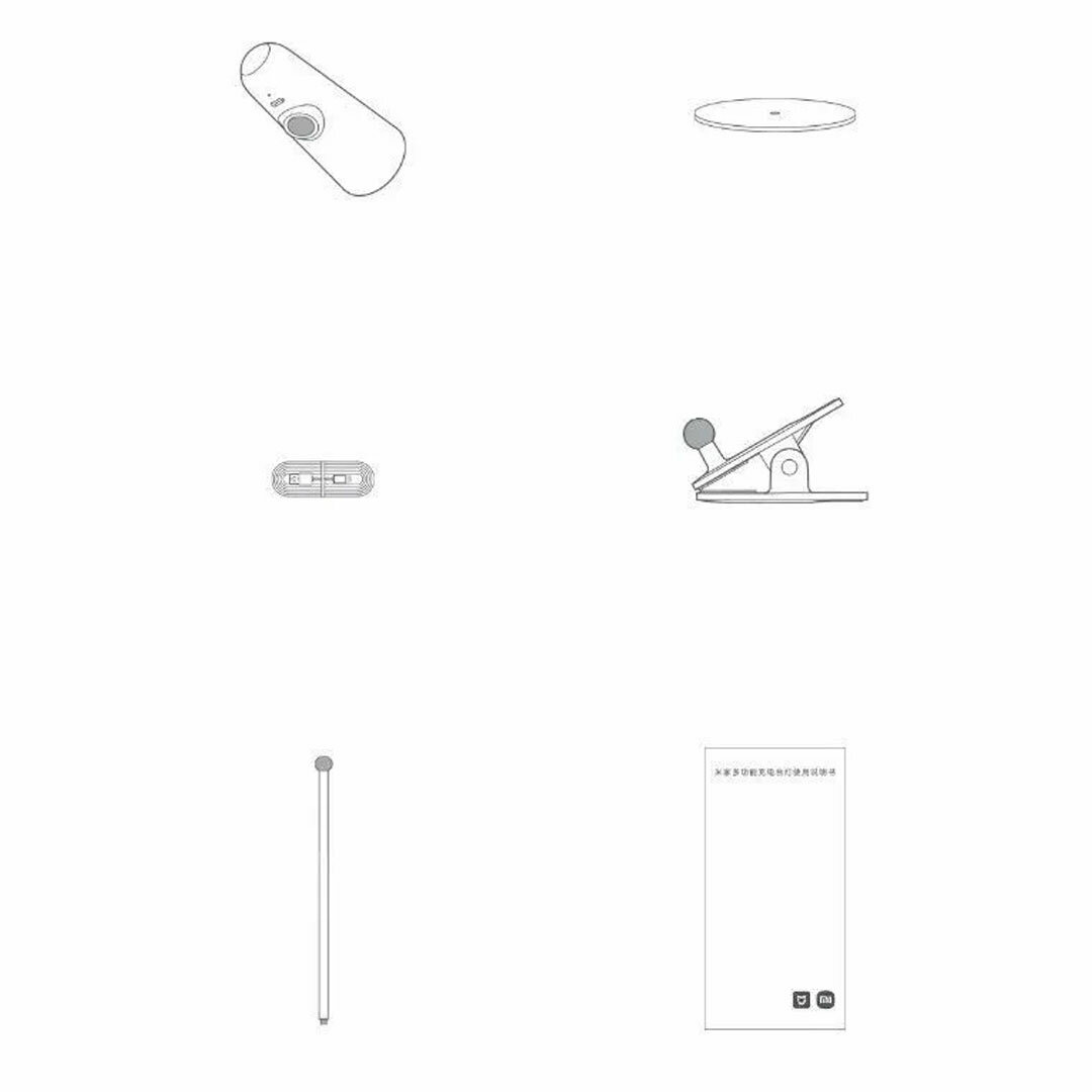 Компактная Xiaomi лампа на рабочем столе дизайнера: пространство без проводов