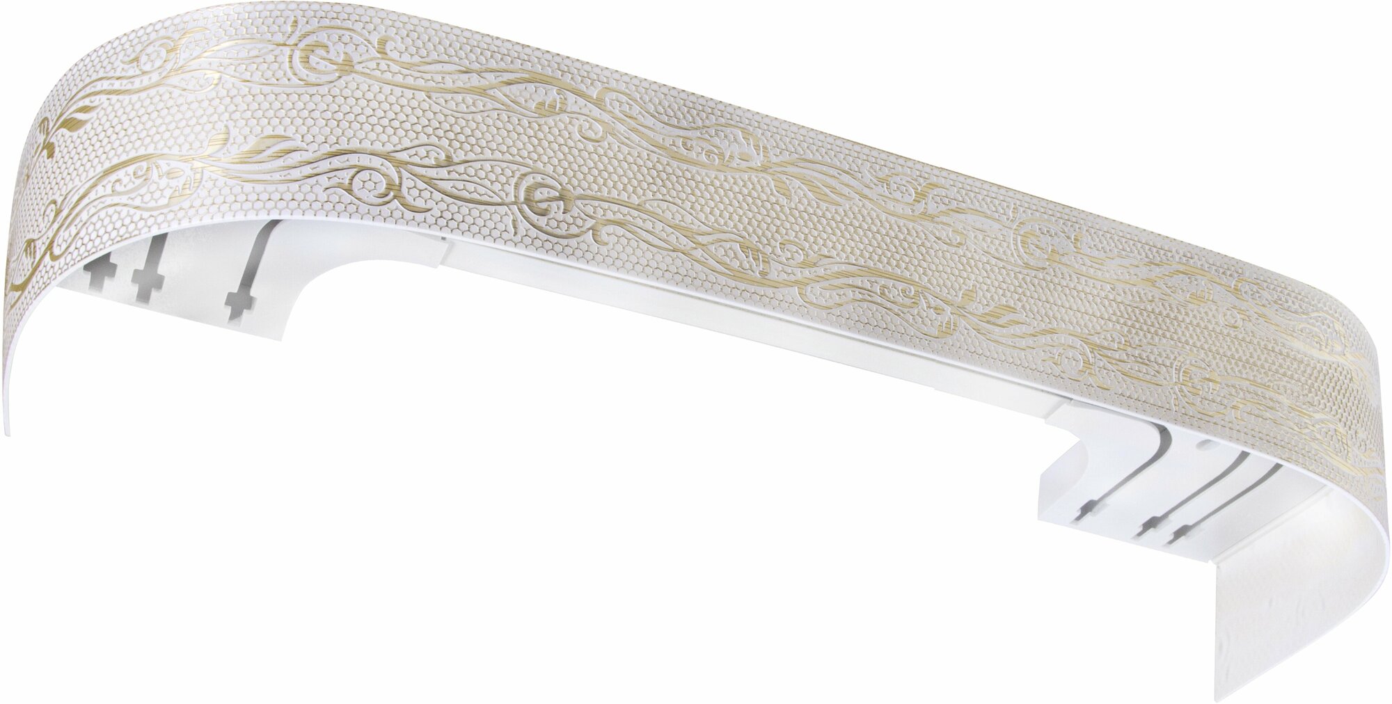 фото Карниз трехрядный Элиза Айвори 2 м