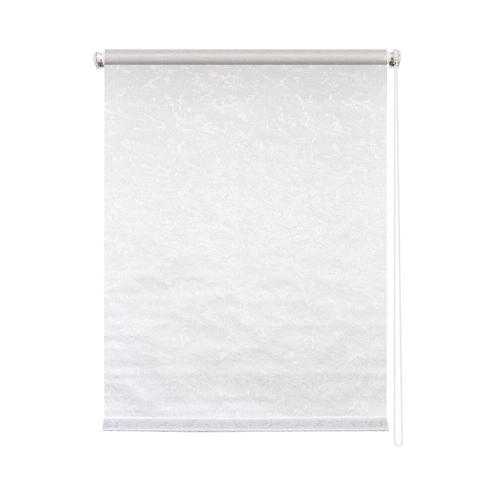 Рулонная штора блэкаут Уют Фрост светонепроницаемый белый 120 х 175 см - фото №14