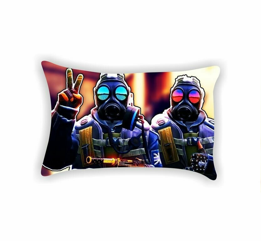 Подушка "Counter-Strike, CS GO, Контр Страйк" №8, картинка С двух сторон