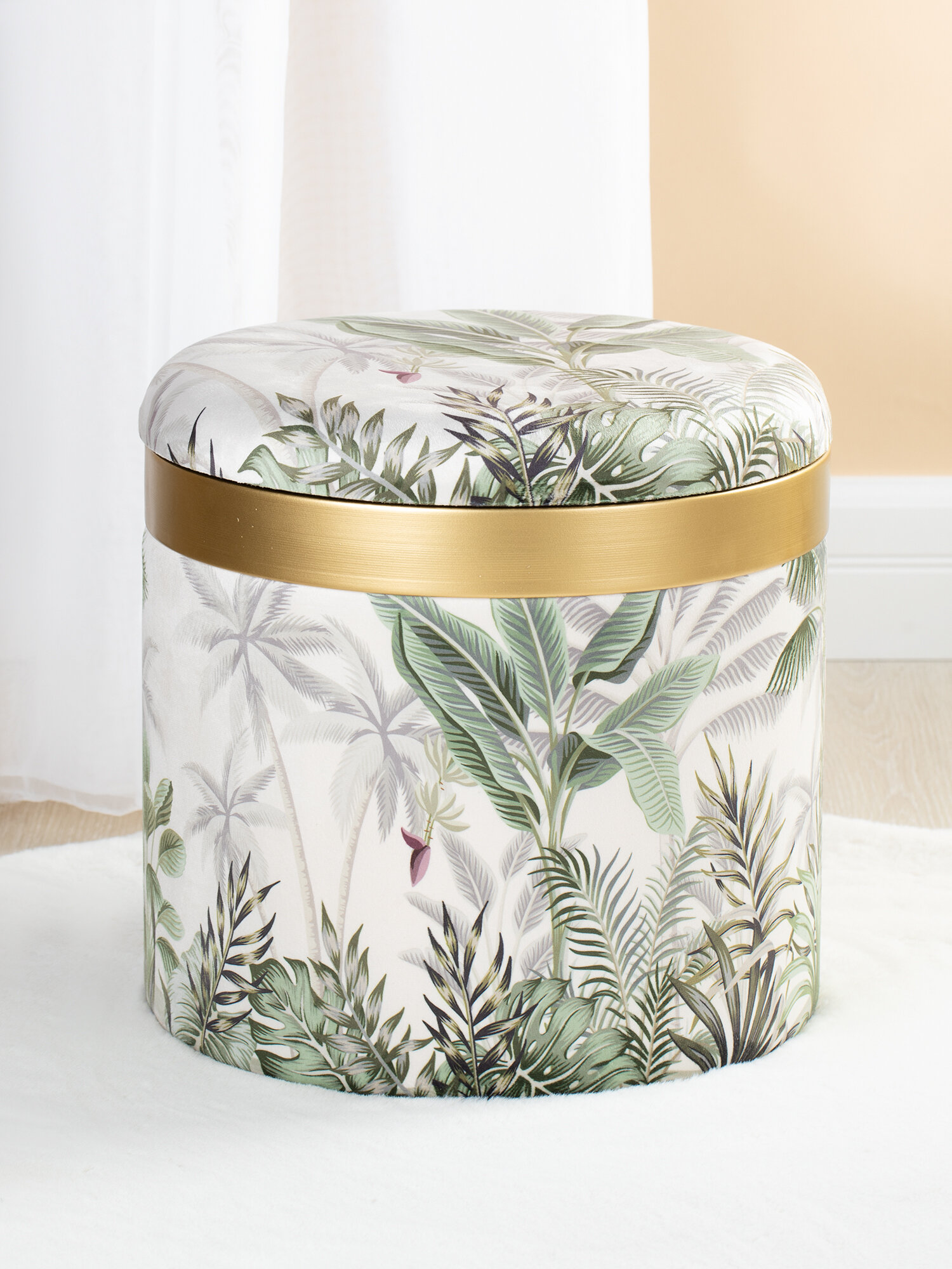 фото 49-239C Пуф с крышкой 35х35х35см, Glasar