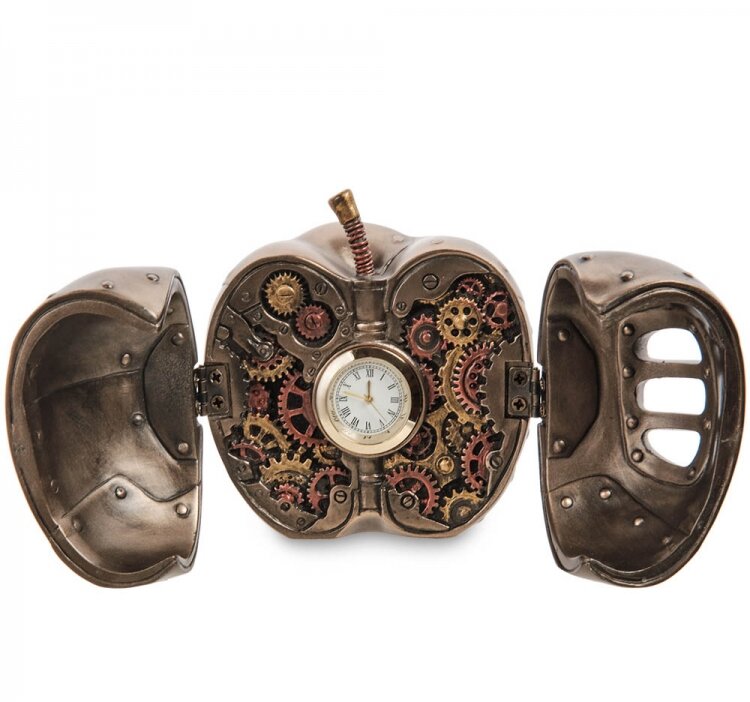 Часы в стиле Стимпанк "Яблоко" 7х7х9см. арт. WS-1069 Veronese