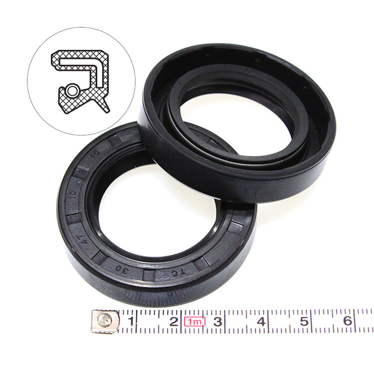 Манжета армированная (Сальник) 30х47х10 (тип 2 / TC) 70NBR (упаковка 2 шт.)