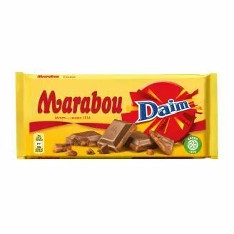 Шоколад молочный Marabou Daim с миндальным грильяжем 200 г (из Финляндии)