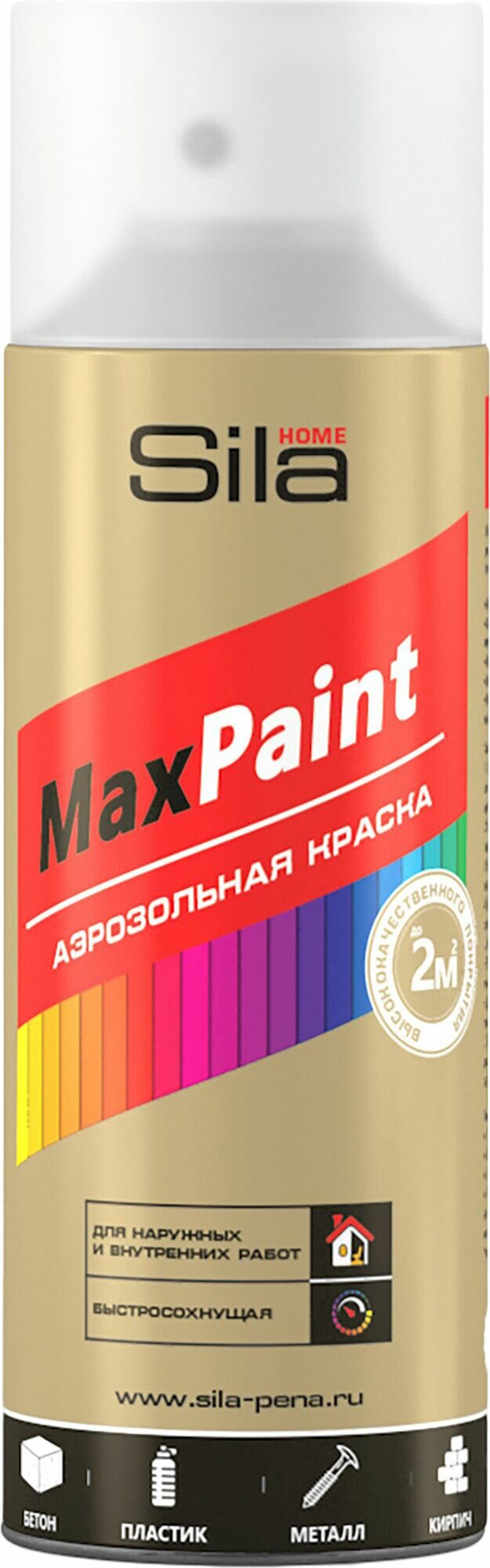 Лак универсальный акриловый Sila Home MaxPaint прозрачный матовый 0,52 л