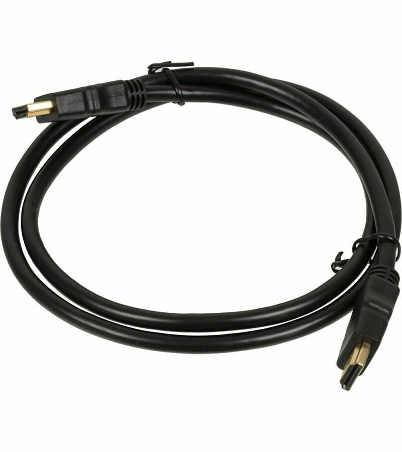 Кабель аудио-видео High Speed HDMI (m)/HDMI (m) 1м. Позолоченные контакты черный