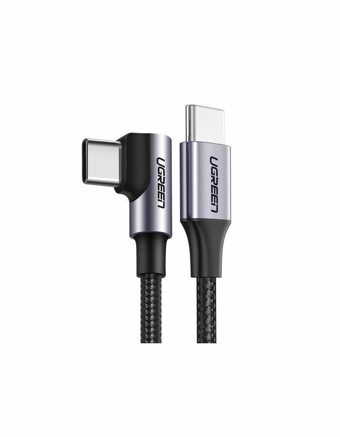 Кабель Ugreen US255 USB Type-C to Angled USB Type-C 60W (3 метра) чёрный (80714) — фото 15