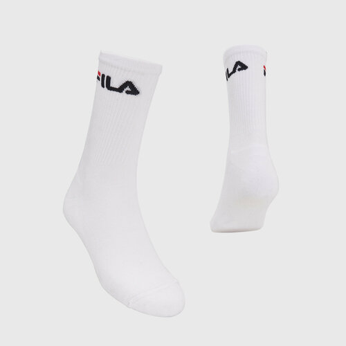 Носки Fila, 3 пары, размер 39/42, белый носки sofsole color marl blk 3 пары размер 39 42