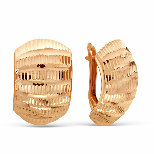 фото Серьги maskom, красное золото, 585 проба маском