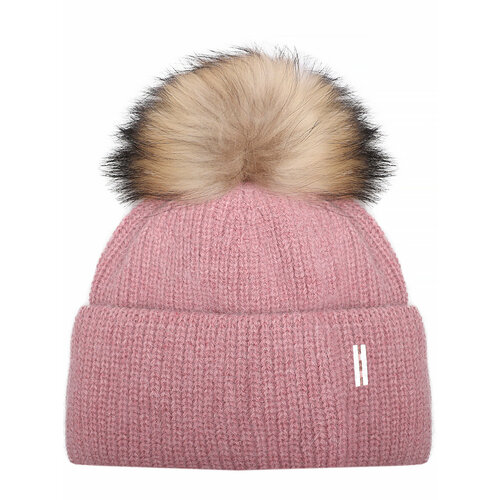 Шапка Dan&Dani демисезонная, шерсть, размер 56/58, розовый