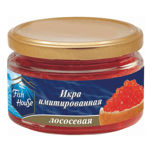 Икра имитированная Fish House красная со вкусом лососевой икры 220г