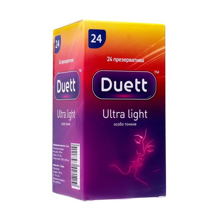 Презервативы "DUETT Ultra Light" 24 штуки