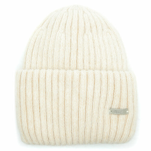 фото Шапка бини fabretti, размер 57, бежевый