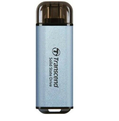 Внешний жесткий диск 2TB Transcend ESD300 TS2TESD300C голубой USB-C - фото №2