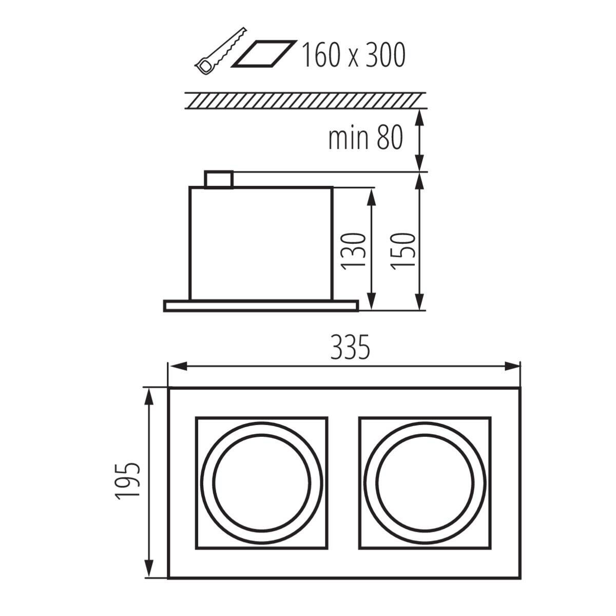 Карданный светильник Kanlux Mateo Es DLP-250-W 32933 - фотография № 5