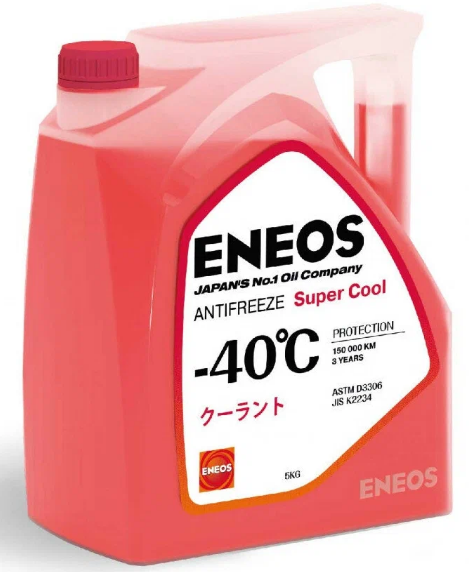 Жидкость Охлаждающая Antifreeze Super Cool -40°c (Red) 5кг ENEOS арт. Z0075