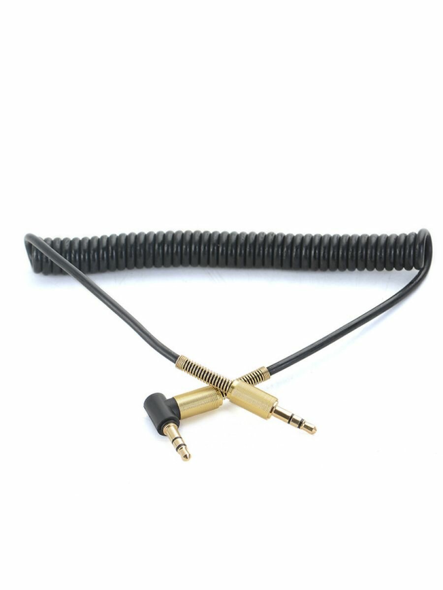 фото Аудио удлинитель пружинный 3,5 мм 1,5 м