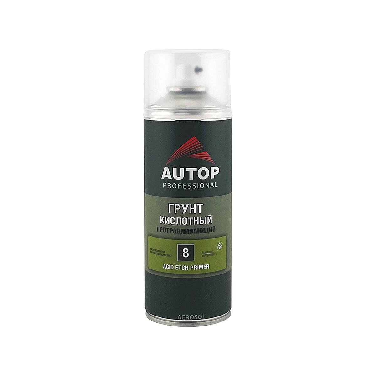 AUTOP 8 Acid Etch Primer 1K ATP-A07521 Грунт кислотный протравливающий автомобильный (зеленый) аэрозоль 520 мл.