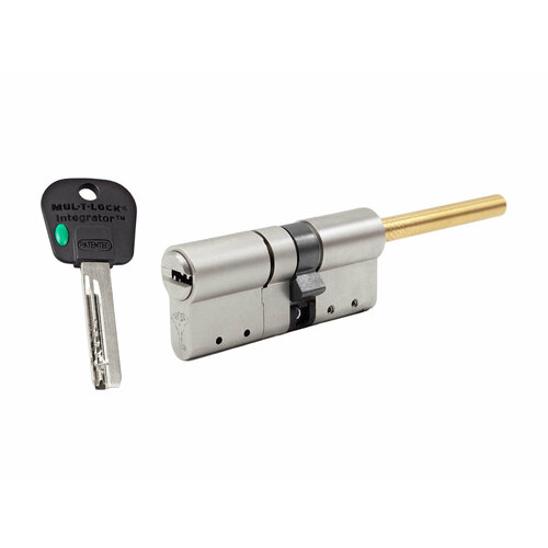 Цилиндр Mul-t-Lock Integrator Modular ключ-шток (размер 35х31 мм) - Никель, Флажок