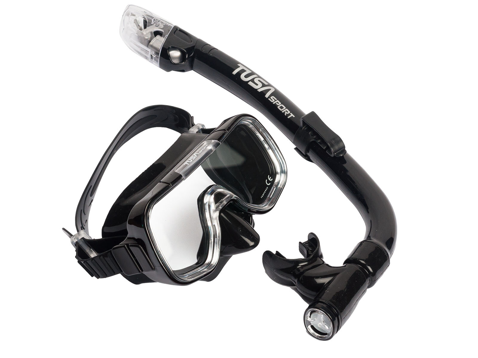 Комплект для плавания TUSA SPORT JUNIOR BLACK (маска + трубка)