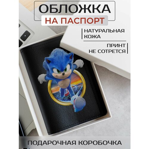 фото Обложка для паспорта russian handmade обложка на паспорт sonic op01907_2, черный