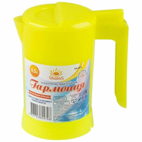 Чайник электрический Гармония SH-002 05 л 800 Вт желтый 105479 63100₽