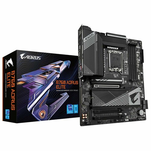 Материнская плата Gigabyte B760 AORUS ELITE, Socket 1700, Intel B760, ATX