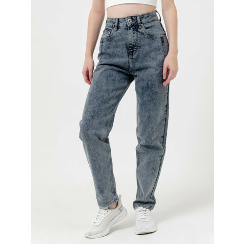 фото Джинсы мом jexy, размер 50, голубой