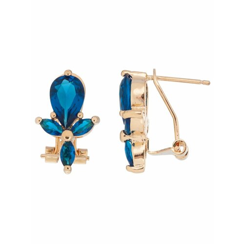 фото Серьги lotus jewelry, шпинель, синий