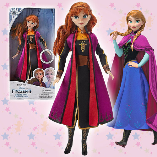 Кукла Анна Холодное сердце поющая, звук, шарниры 2 styles new disney frozen princess aisha princess child doll girl toy anime figure diy decoration doll toys for children