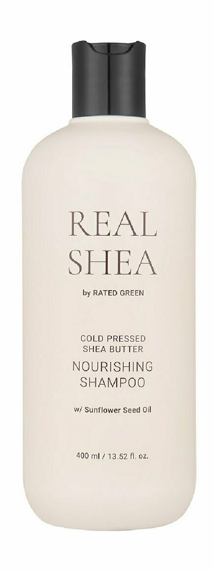 Питательный шампунь для волос с маслом ши холодного отжима Rated Green Real Shea Cold Pressed Shea Butter Nourishing Shampoo