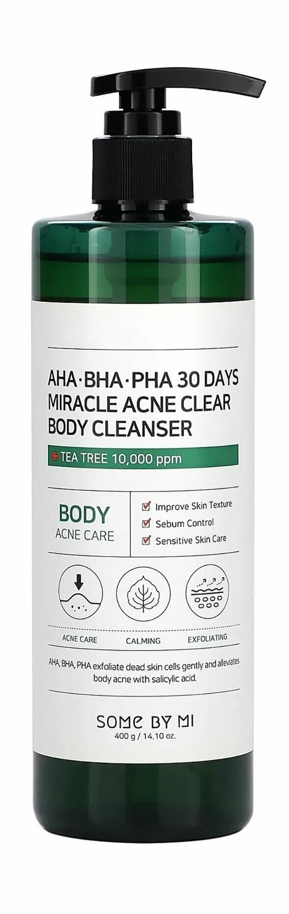 Очищающий гель для тела с BHA, AHA и PHA кислотами Some by Mi Aha-Bha-Pha 30 Days Miracle Acne Clear Body Cleanser