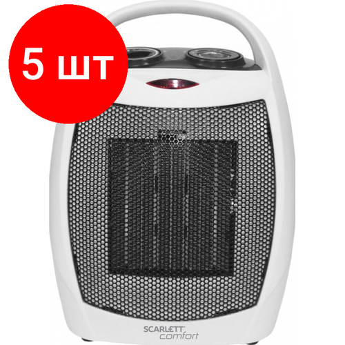 Комплект 5 штук Тепловентилятор SCARLETT SC-FH1512MC 1500 Вт белый 1823500₽