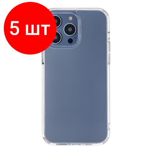 Комплект 5 штук, Чехол защитный uBear Real Case для Iphone 14 Pro Max, прозрачный