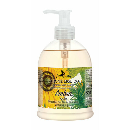 Жидкое мыло с ароматом амбры Florinda Liquid Soap Amber жидкое мыло с ароматом лимона florinda liquid soap lemon