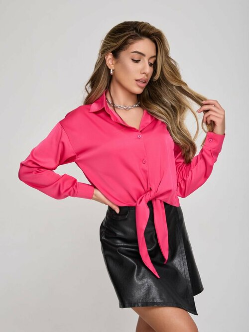 Блуза , размер 46, розовый