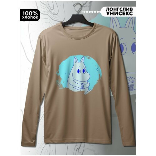 фото Лонгслив hypnotica, размер s, бежевый