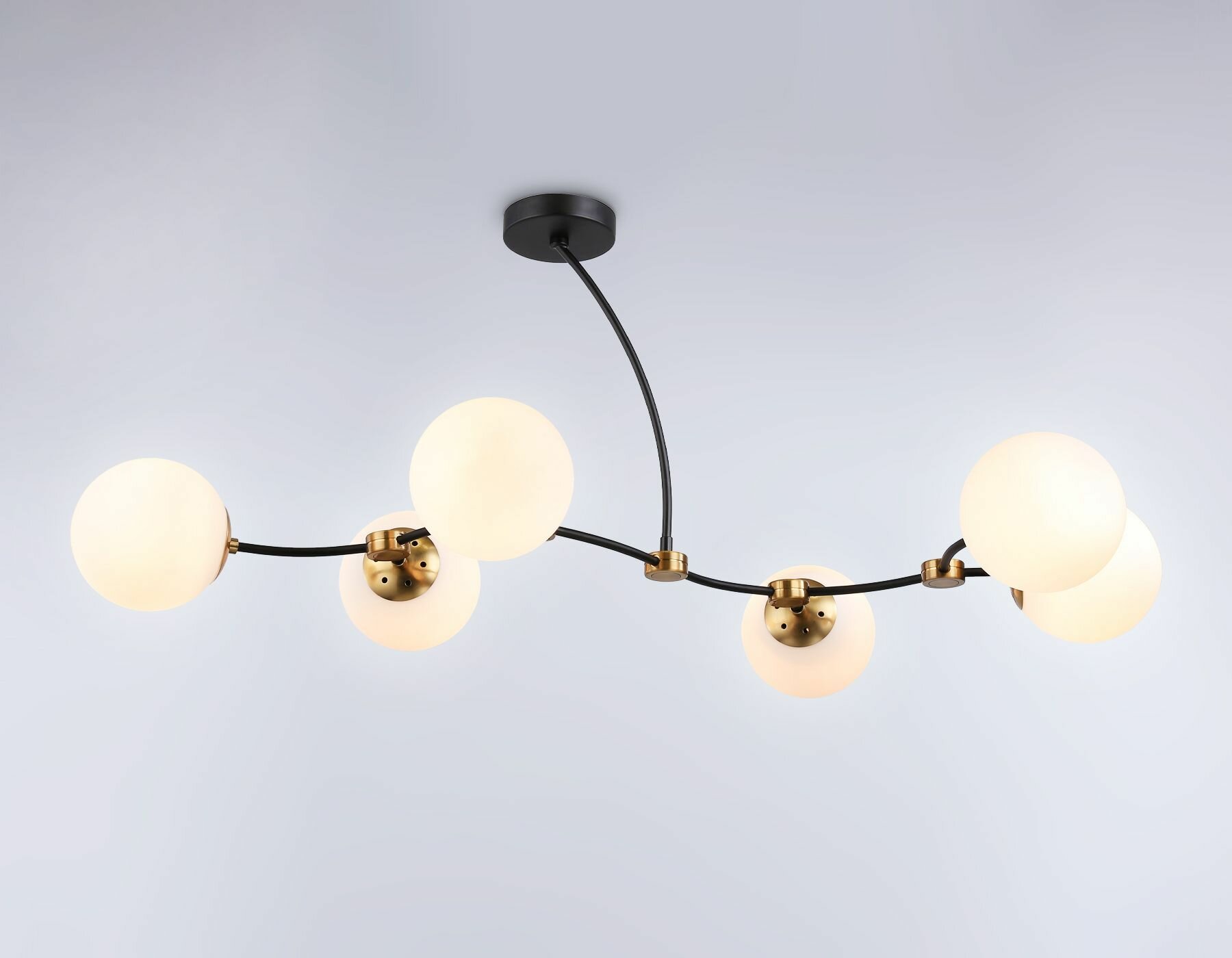 Подвесной светильник Ambrella Light Modern TR2555/6 BK/SB черный/бронза E27/6 max 60W 1160*600*450