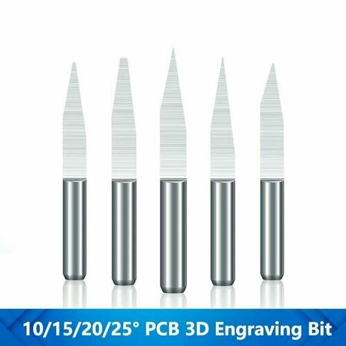 Гравировочная фреза для печатных плат PCB. Наконечник 0,1мм. угол 25 градусов, карбид вольфрама. Мини-фреза ЧПУ для гравировки, хвостовик 3,175 мм. 5 шт высокая точность 30 градусов 0 1 мм карбид двойная головка pcb гравировка v bits cnc маршрутизатор 30 2j3 3001