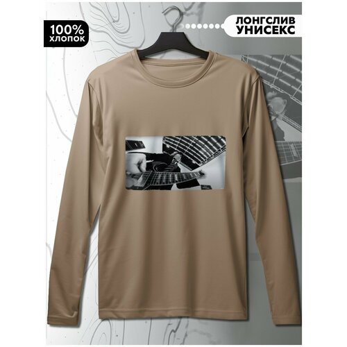 фото Лонгслив hypnotica, размер xs, бежевый