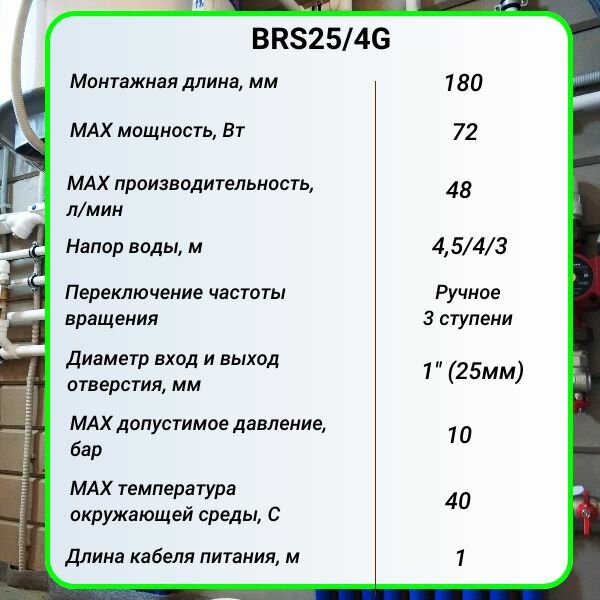 Насос циркуляционный BELAMOS, модель 25/40 - фотография № 10