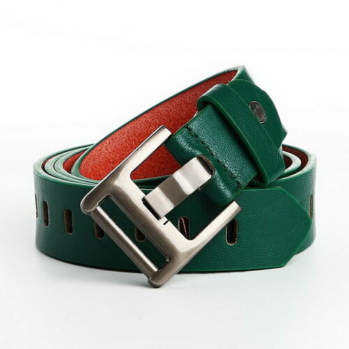 фото Ремень сима-ленд, размер 100, зеленый сима-лэнд