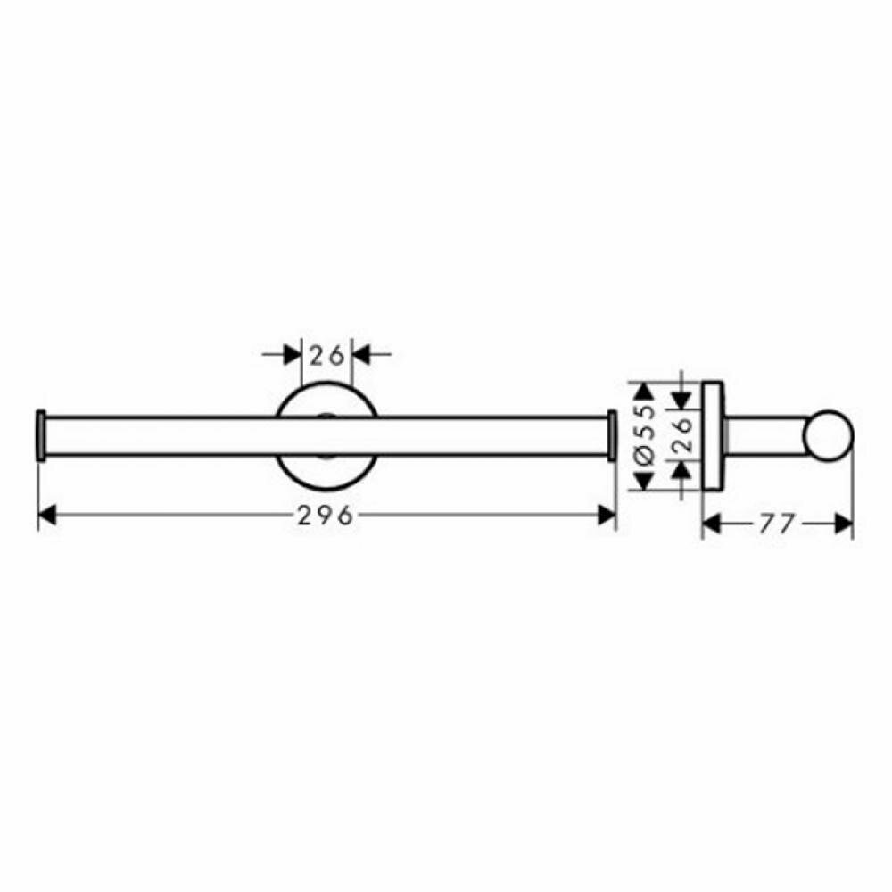 Logis Universal 41717000 Держатель для туалетной бумаги двойной Hansgrohe - фото №5