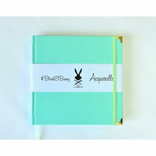 Альбом для акварели 20х20 см Мятный 250гр. 100% целлюлоза