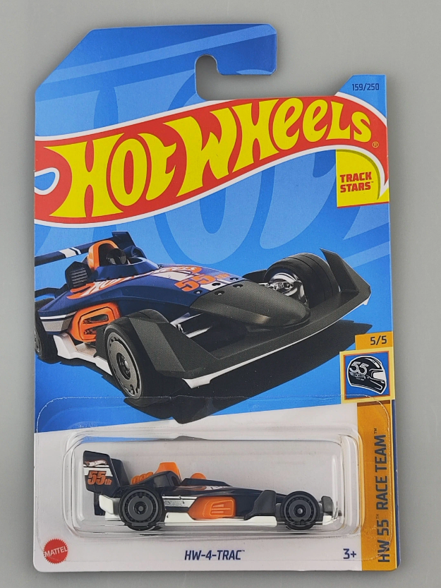 Hot Wheels Машинка базовой коллекции HW-4-TRAC синяя 5785/HKG50