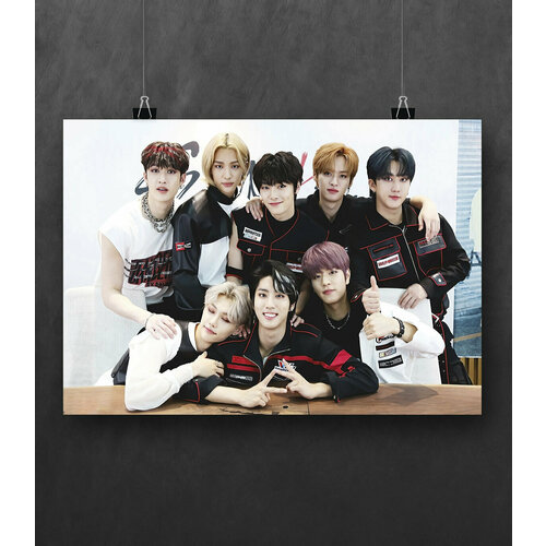 Stray kids плакат 60х90 см на фотобумаге
